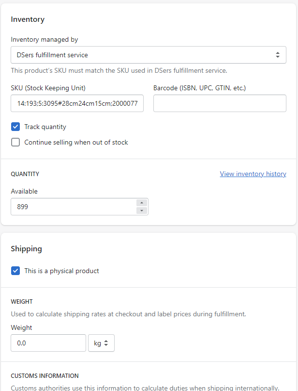 How to Edit a Product on Shopify  - change the product options, pricing, inventory and shipping information - DSers