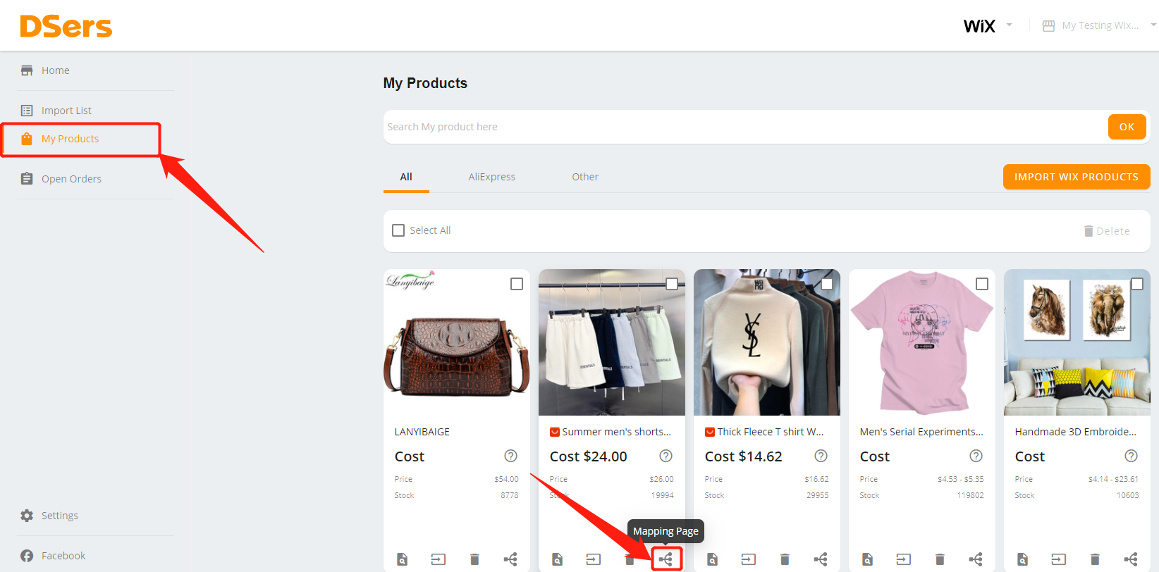 Connect multiple suppliers - Multiple supplier mapping - Wix DSers