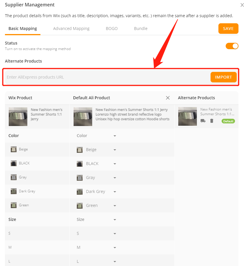 Connect multiple suppliers - input the URL from a new AliExpress supplier - Wix DSers