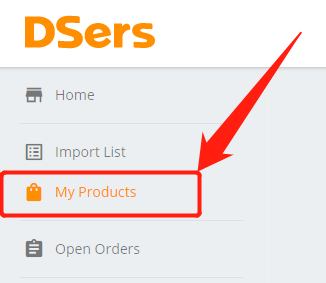 Create a product on Wix - Go to DSers – My Products - Wix DSers