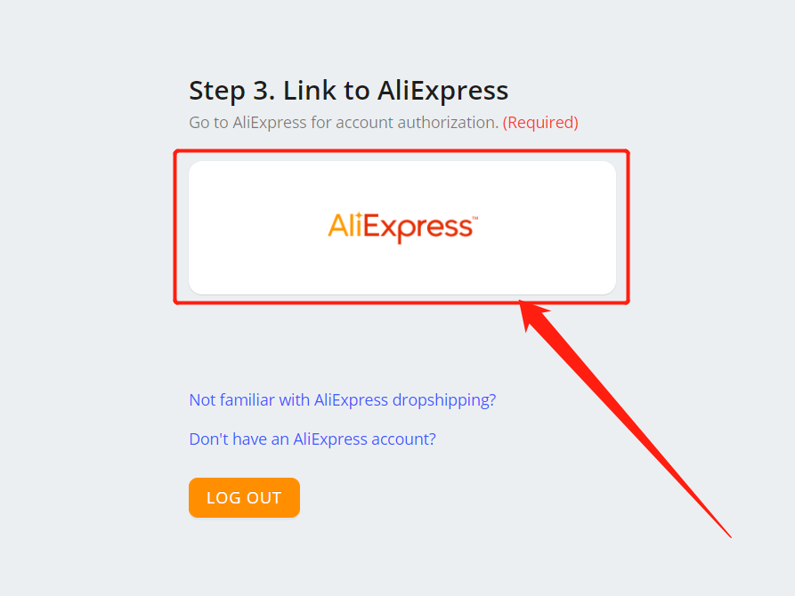 Disconnect AliExpress account - AliExpress account - Wix DSers