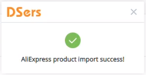 Import products from AliExpress - import success - Wix DSers