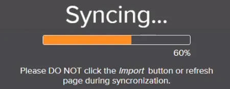 Migrate data from Oberlo - Your screen will be grayed out for the duration of the Syncing - DSers
