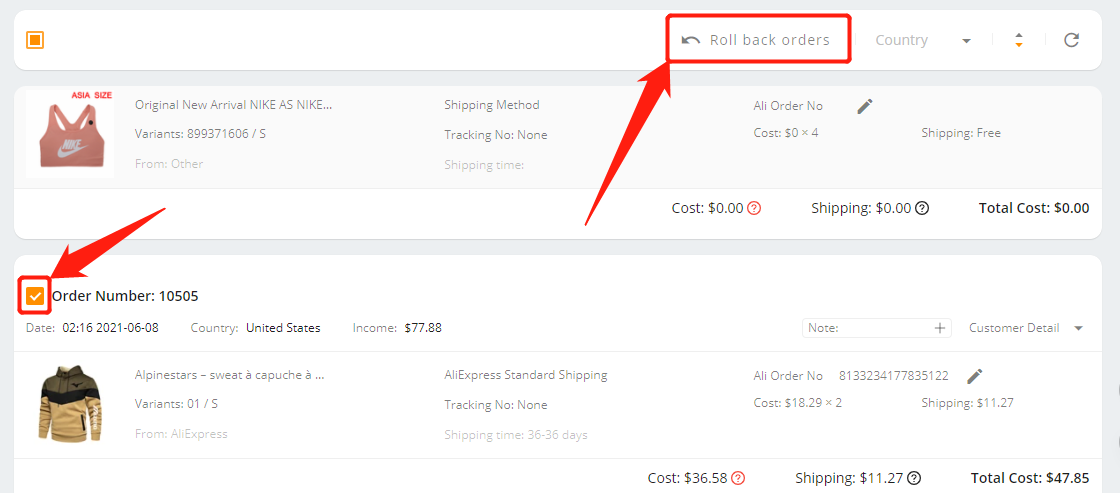 Reconnecting your AliExpress account - Awaiting orders tab - Wix DSers