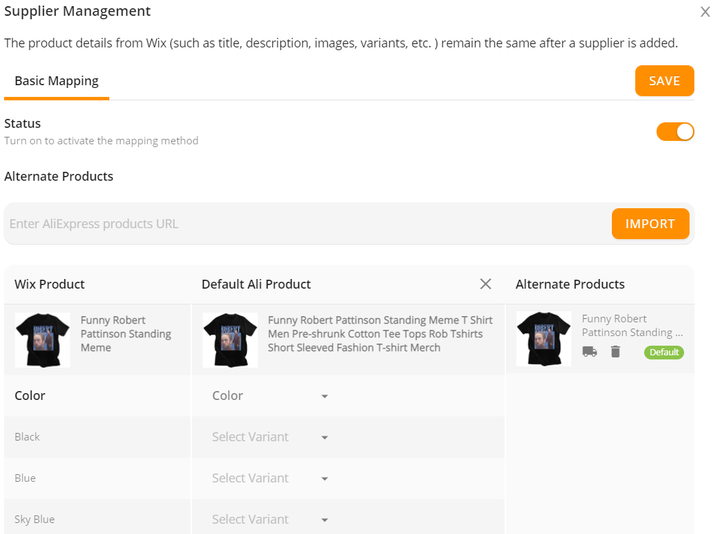 Set notifications - Change the supplier - Wix DSers