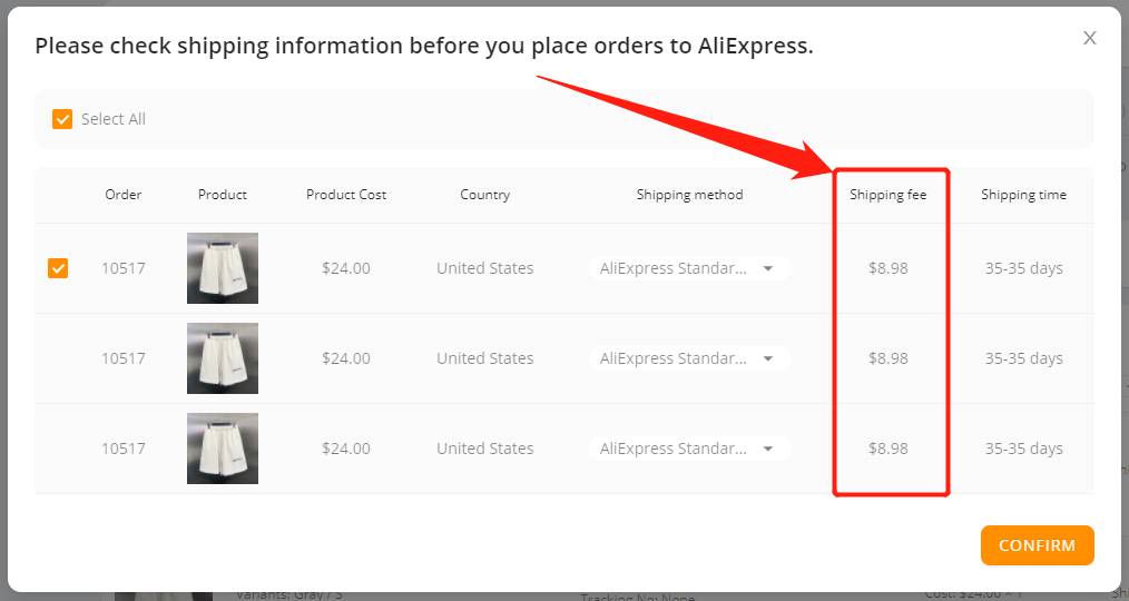 Shipping fees on DSers - Detailed shipping cost for variants - Wix DSers