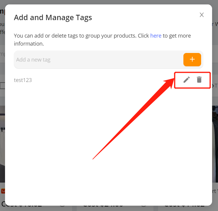 Manage Tags - Edit or Delete the Tag - Wix DSers