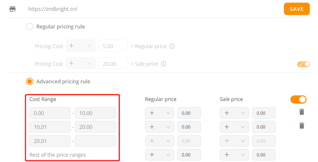 Pricing rules with Woo DSers - Advanced Pricing Rules Example - Woo DSers