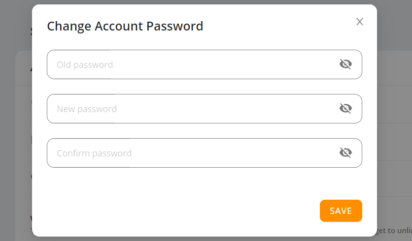 Change password with Woo DSers - Enter new Password - Woo DSers