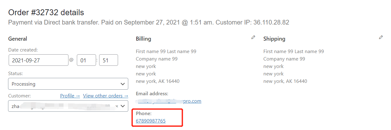 Customer phone number override with Woo DSers - Customer phone number on WooCommerce- Woo DSers