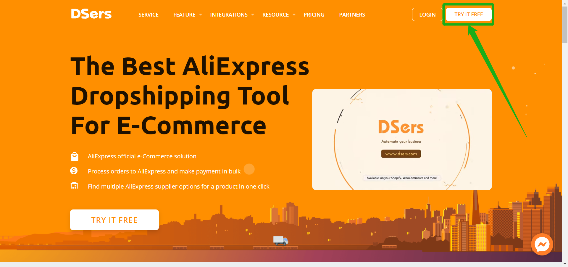 Link your Shopify store - DSers Homepage - DSers