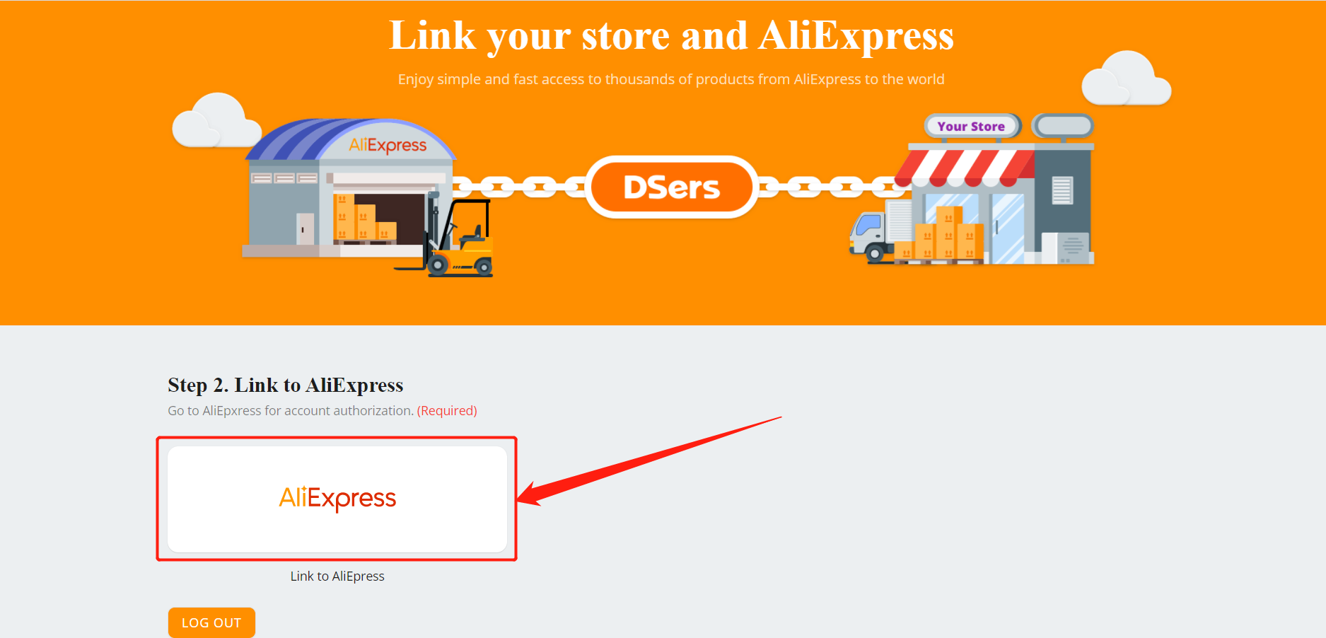 link AliExpress to DSers - DSers