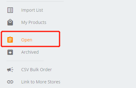 open orders