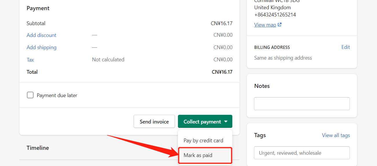 Re-order an order with deleted product - Mark as paid - Shopify DSers