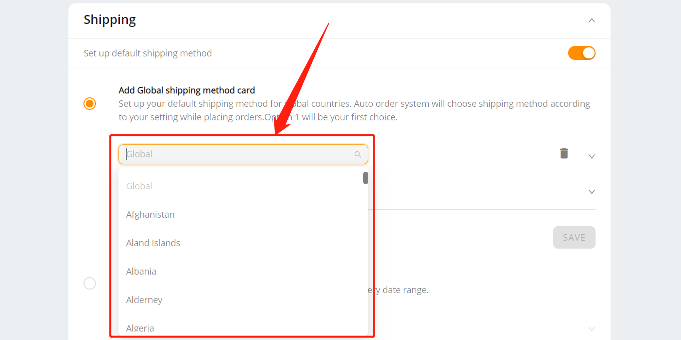 Set shipping method for all products with Woo DSers - Shipping setting - Woo DSers
