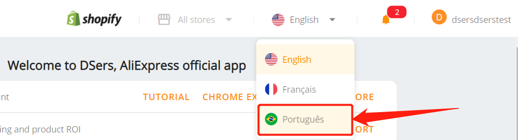 Usar o DSers em Português 2 - DSers