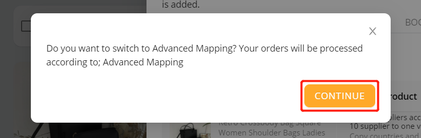 Advanced Mapping with Woo DSers - Activate Advanced mapping - Woo DSers