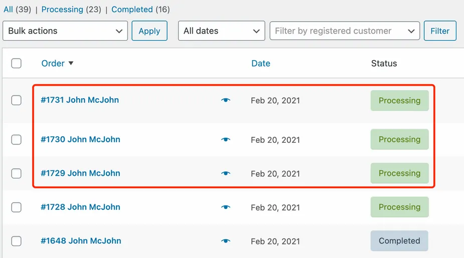 Cancel fulfillment of an order on WooCommerce - order marked as Processing - Woo DSers