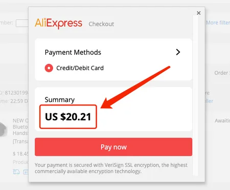 Change currency to pay on AliExpress - payment will be done in USD - Woo DSers