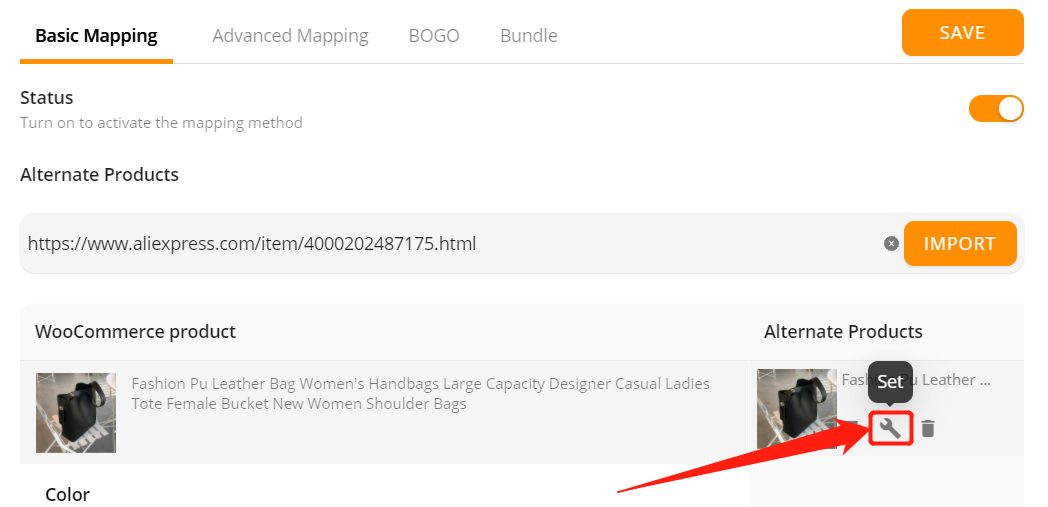 Connect AliExpress suppliers to your products with Woo DSers - Set the supplier - Woo DSers