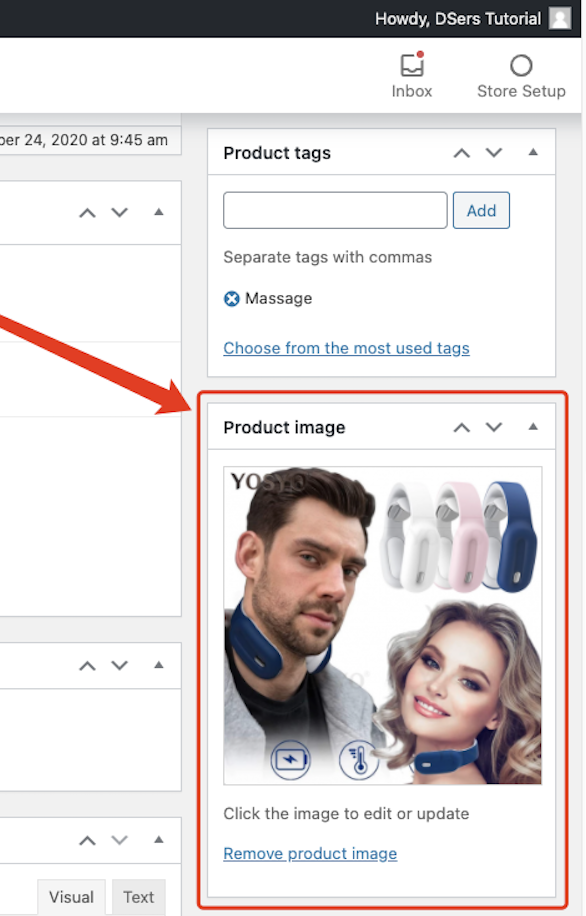 Create a product on WooCommerce with Woo DSers - Product Image Example - Woo DSers