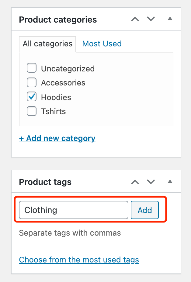 Edit a product on WooCommerce with Woo DSers - Product tags - Woo DSers