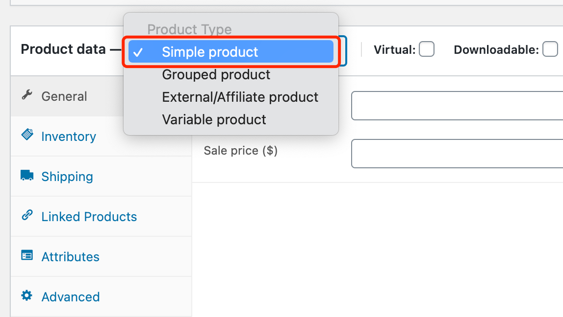 Edit a product on WooCommerce with Woo DSers - Select Simple product - Woo DSers