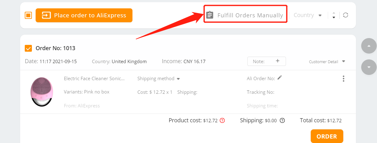 Orders not appearing on AliExpress - Manully fulfill the order on DSers - Woo DSers