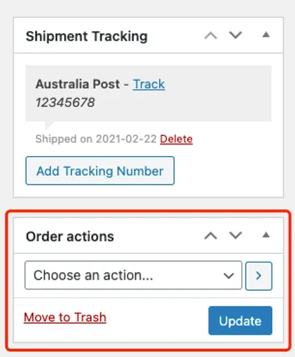 Send tracking number manually with Woo DSers - Find Order actions - Woo DSers