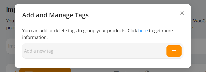 Tag products in Import List with Woo DSers - add and manage tags - Woo DSers