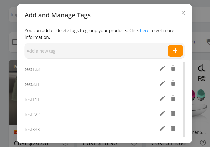 Tag products in Import List with Woo DSers - Add many Tags - Woo DSers