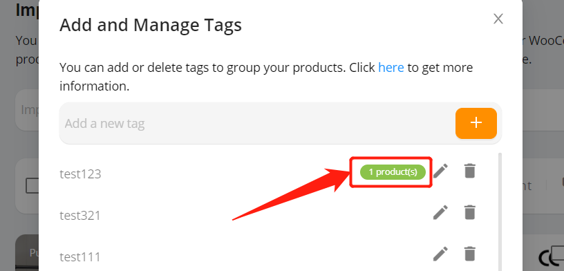 Tag products in Import List with Woo DSers - Tag Management - Woo DSers