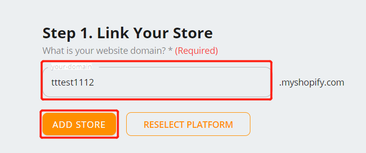 Link your Shopify store - Step 1. Link Your Store - DSers