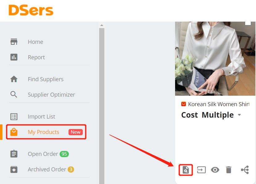 CSV bulk order - Check details - Shopify DSers