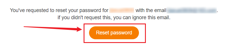 Change the DSers Login Password - Click Reset Password - DSers