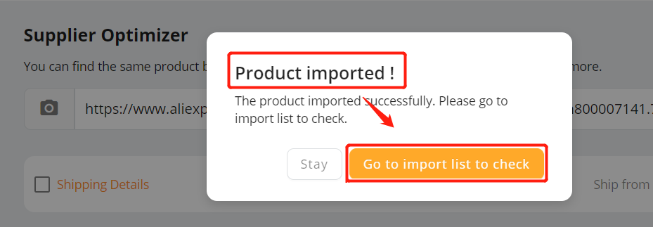 How to Use Supplier Optimizer - Product imported - DSers