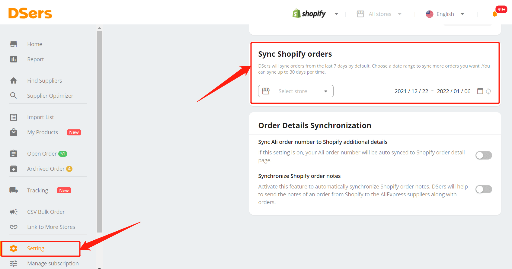 Fulfill orders manually on Shopify - Setting - Other - Shopify DSers