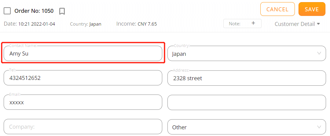 Orders to Japan specifications - fill in the name - Shopify DSers