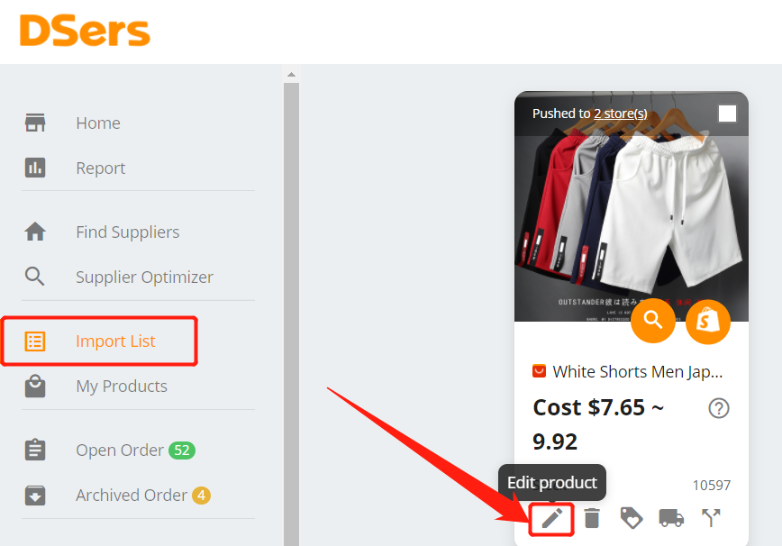 Why I can't push my product from DSers to Shopify - Edit a product - Shopify DSers