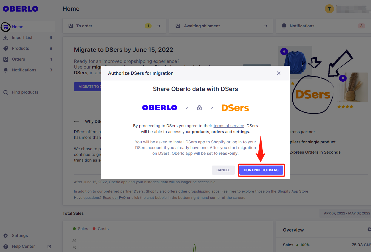 2-Migration access-CONTINUE TO DSERS