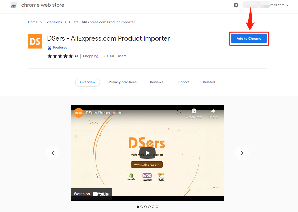 9-After migration- Install DSers Chrome Extension-Add  Chrome