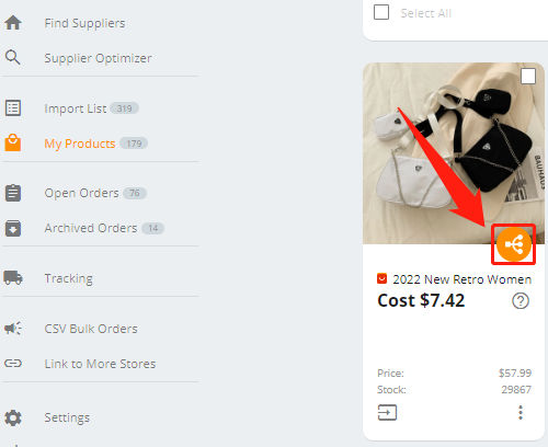 Connect AliExpress suppliers to your products - Mapping page - Shopify DSers