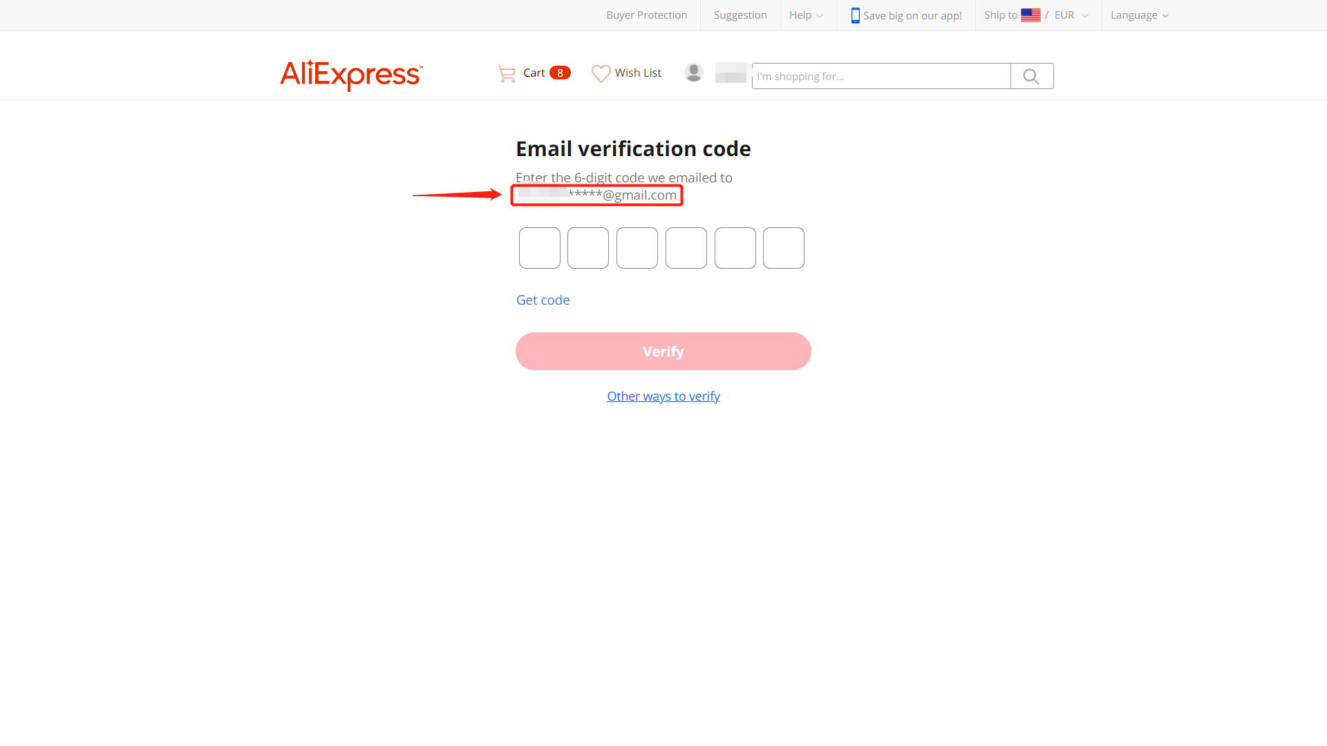 Check your AliExpress email via AliExpress Account ID - Check your email - DSers