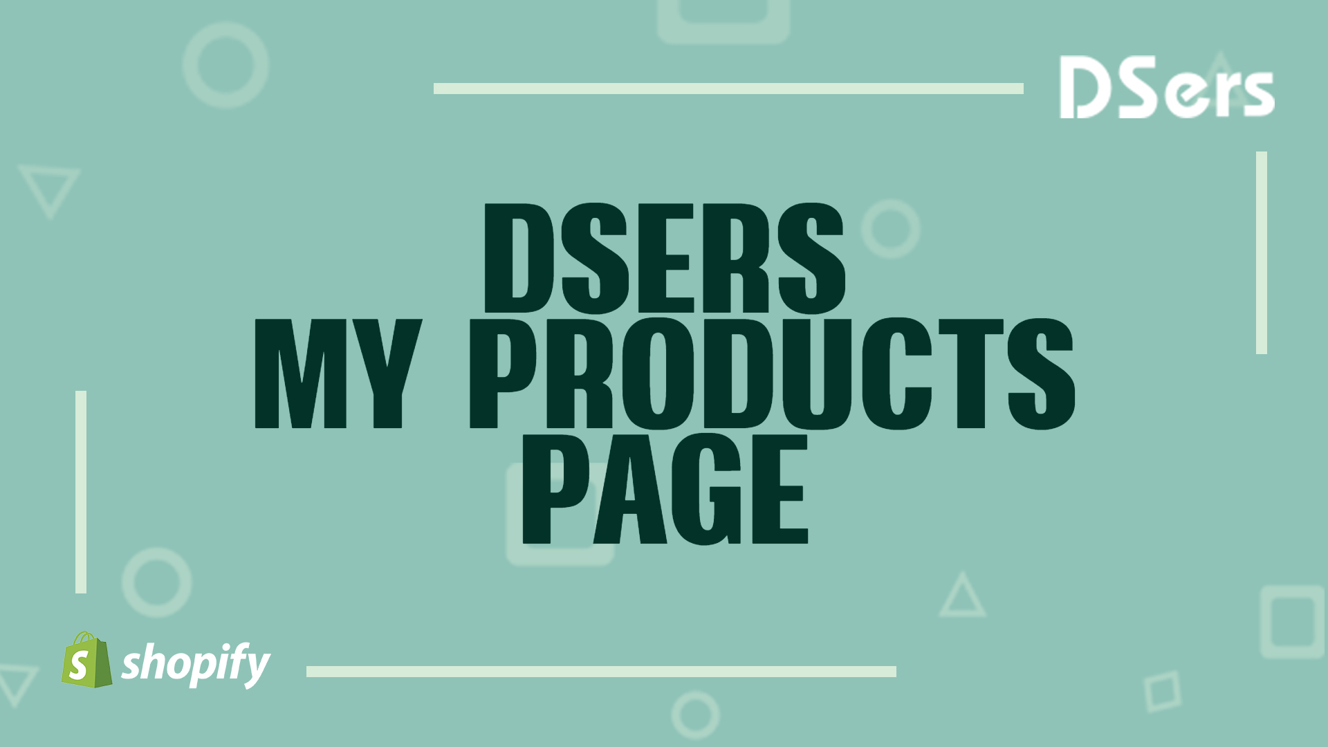 DSers My Products page
